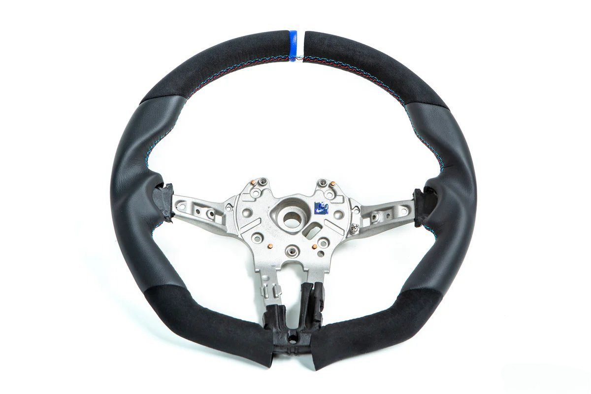 3DDesign Alcantara and Leather Steering Wheel for F8x BMW M2, M3, and M4 [6301-0011M]
