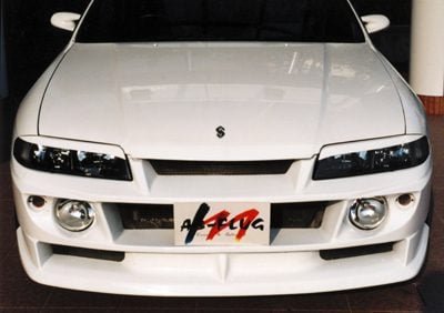 Abflug Front Bumper Spoiler & PIAA695 Fog Lights for 1993-95 Nissan Skyline GT-S [R33] (Early)