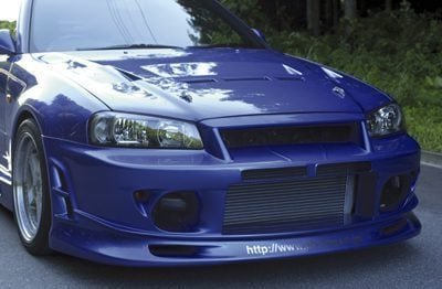 Abflug Front Bumper Spoiler Ver. Mure for 1999-04 Nissan Skyline GT-R [R34]