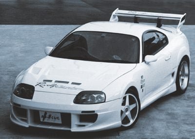 Abflug Supra 80 Front Bumper Spoiler Ver. 2 (Late) for 1998-2002 Toyota Supra [JZA80]