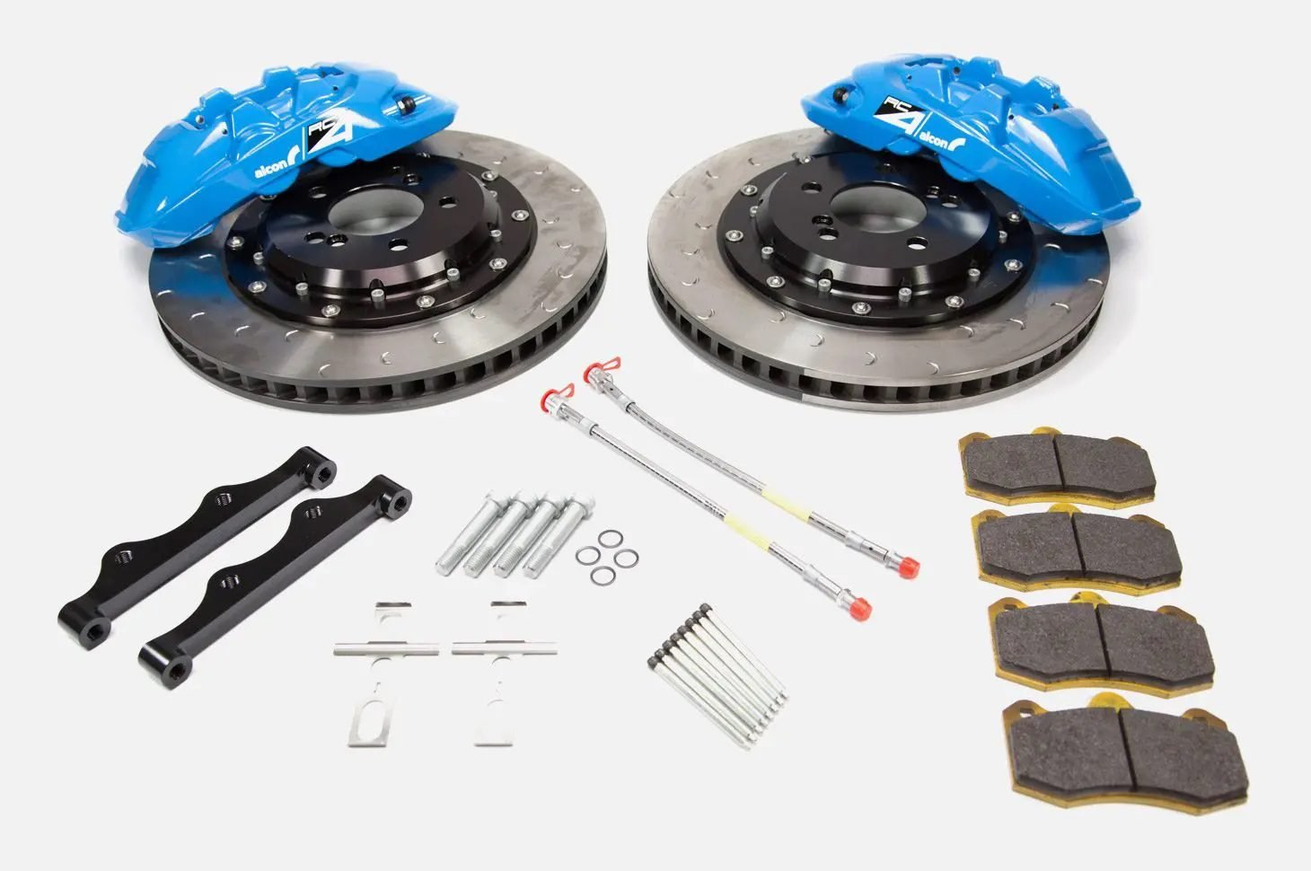 Alcon RC4 Sky Blue Rear Brake Kit for R35 Nissan GT-R