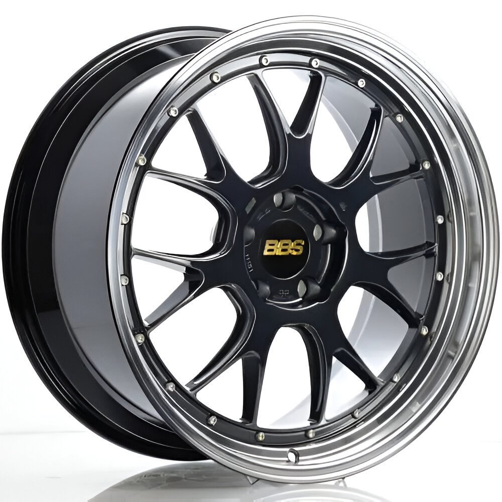 BBS Forged Line LM-R Wheel (20×9.5 5-120 +23) in Black Blue w/ Diamond-Cut Lip [LM317BB-BKBD]