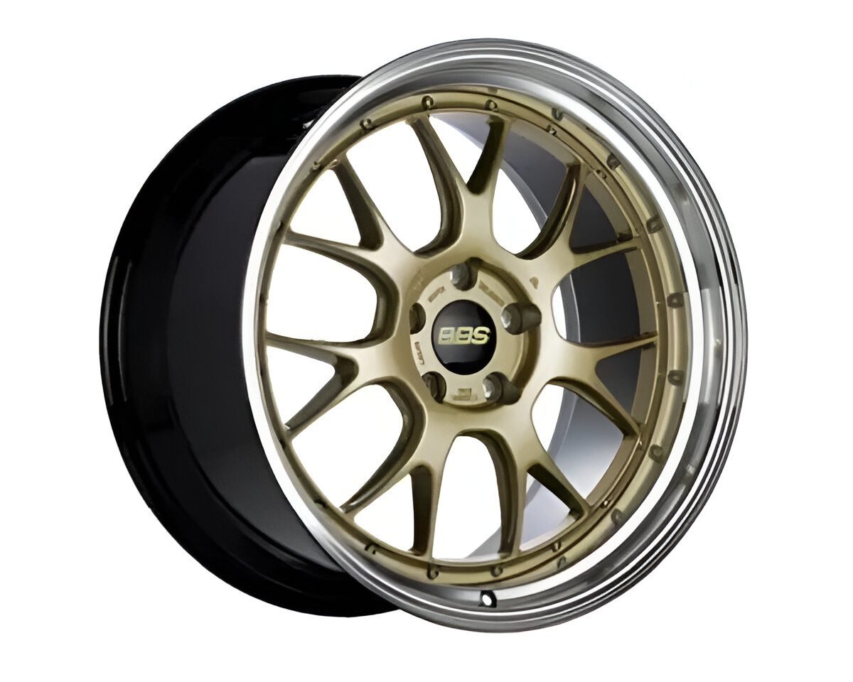 BBS Forged Line LM-R Wheel (20×9.5 5-120 +23) in Gold with Diamond-Cut Lip [LM317GLBKBD]