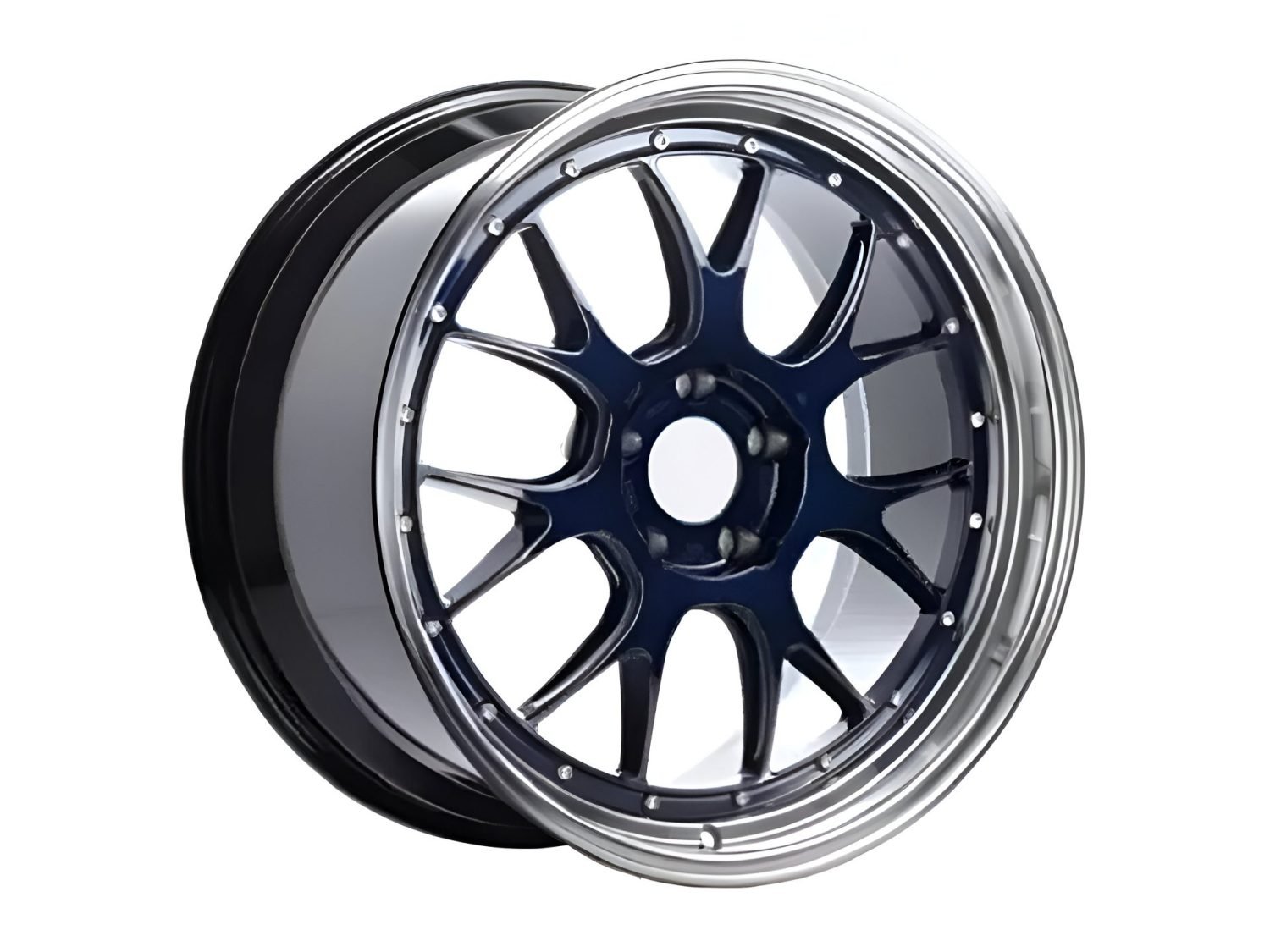 BBS Forged Line LM-R Wheel (20×9.5 5-120 +23) in Navy Blue with Diamond-Cut Lip [LM317NB-BKBD]