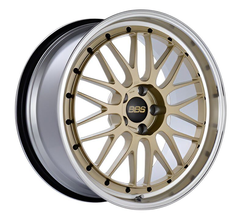 BBS Forged Line LM Wheel (18×8.5 5-114.3 +38) in Gold & Diamond-Cut [LM114GPK]