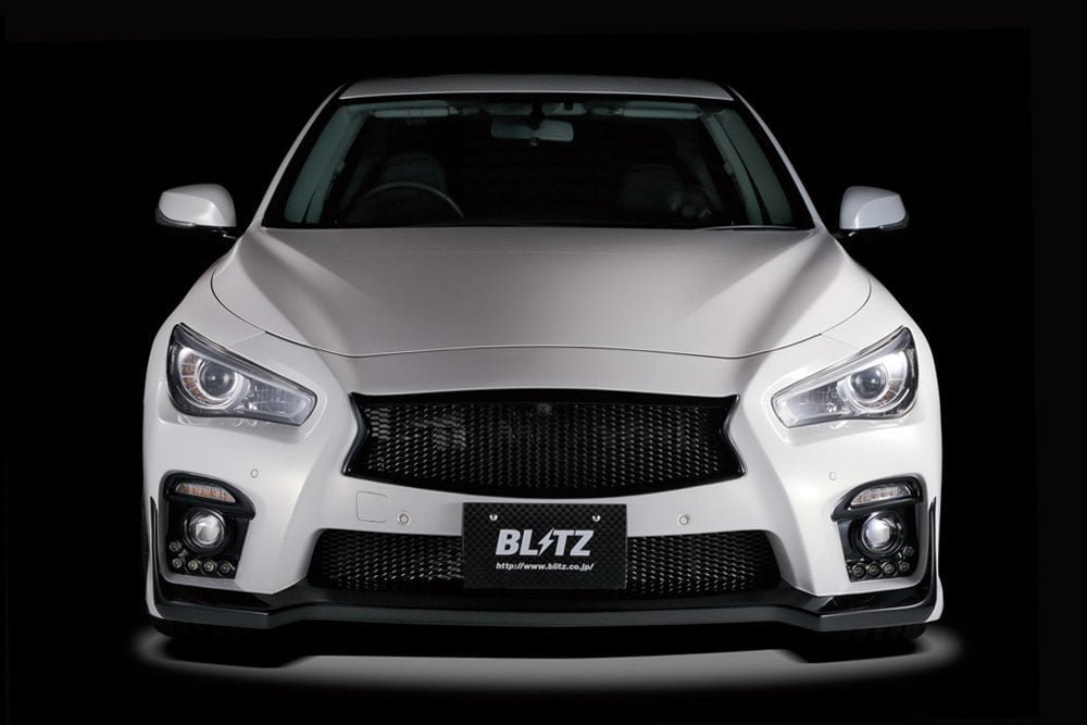 Blitz Power AERO SPEED R-Concept Front Bumper Spoiler LED Light Set for YV37 & ZV37 Nissan Skyline 200GT-t