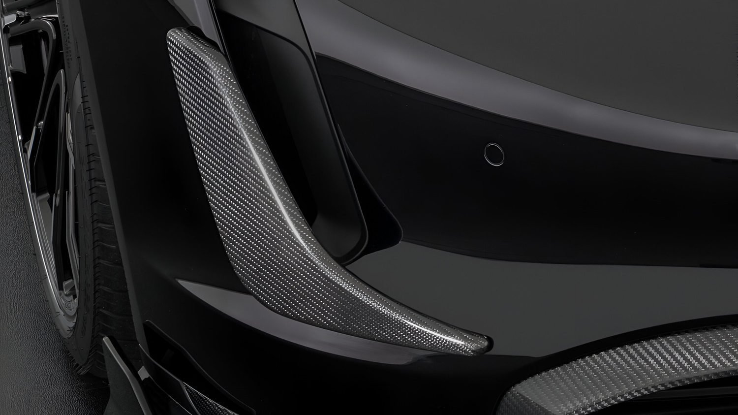 BRABUS Carbon Front Fascia Attachments for Porsche Taycan / Turbo / S