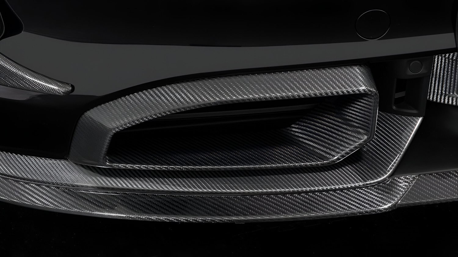 BRABUS Carbon Front Fascia Inserts for Porsche Taycan / Turbo / S