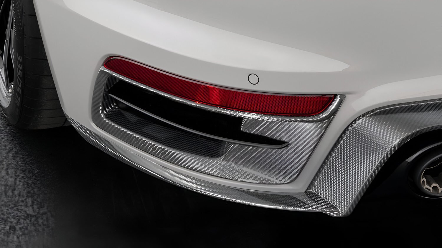 BRABUS Carbon Rear Skirt Attachments for 992 Porsche 911 Turbo / S