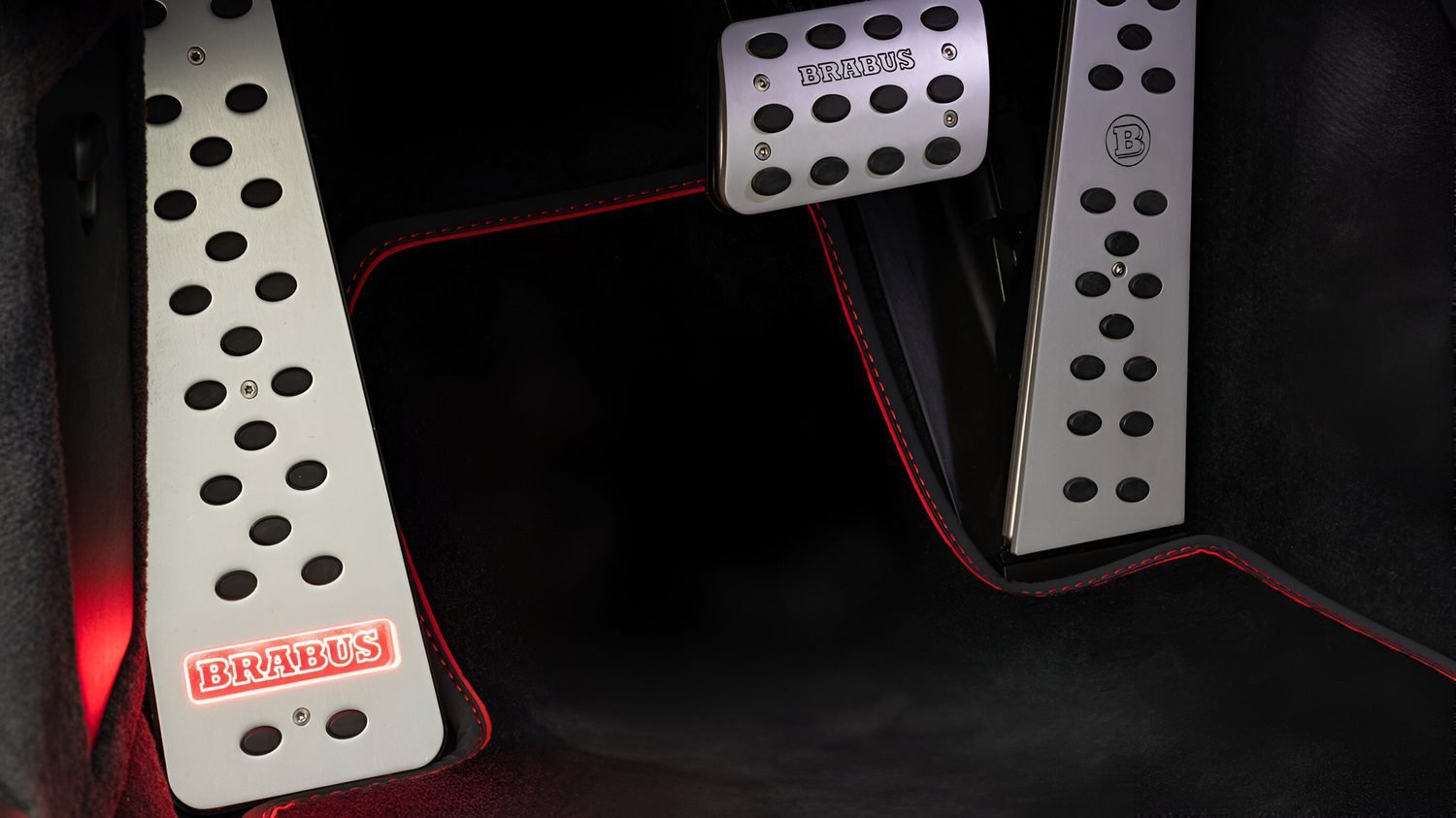 BRABUS Matte Anodized Pedal Pads for 992 Porsche 911 Turbo / S