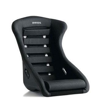 BRIDE HISTRIX Black Leather Bucket Seat