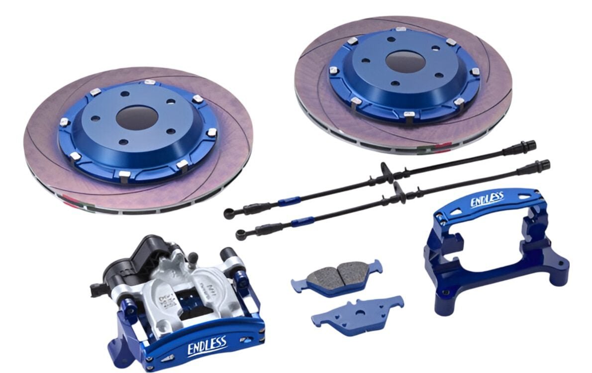 Endless Racing 4 Rear Performance Brake System w/ 3PC Rotors for NA1 and NA2 Acura NSX
