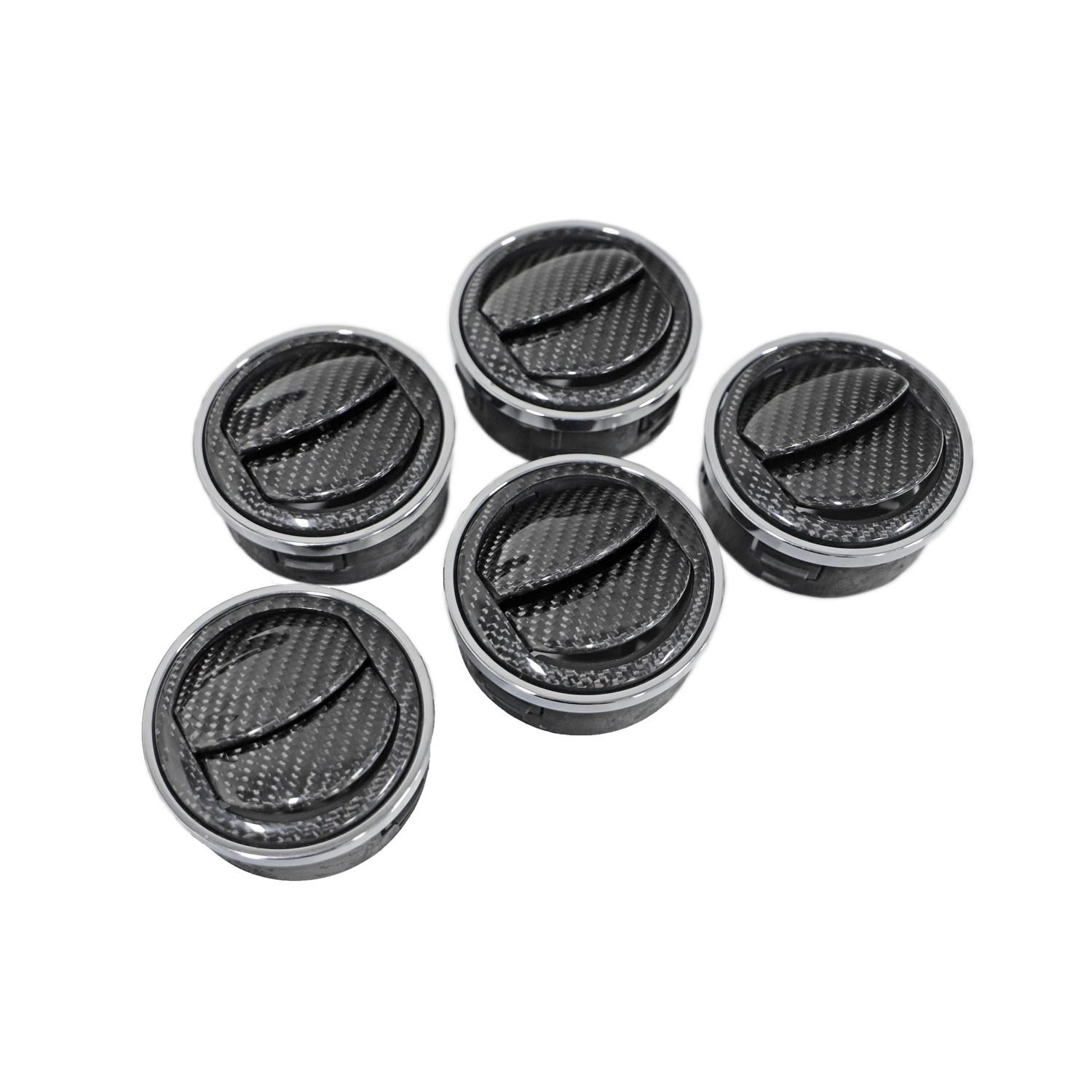 Exotic Car Gear Carbon Dash Vent Replacements for LP550-4 / LP560-4 / LP570-4 Lamborghini Gallardo (facelift)