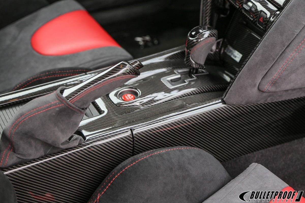 GT-RR Carbon Fiber Center Console Side Panel Set for 2009-19 Nissan GT-R [R35]