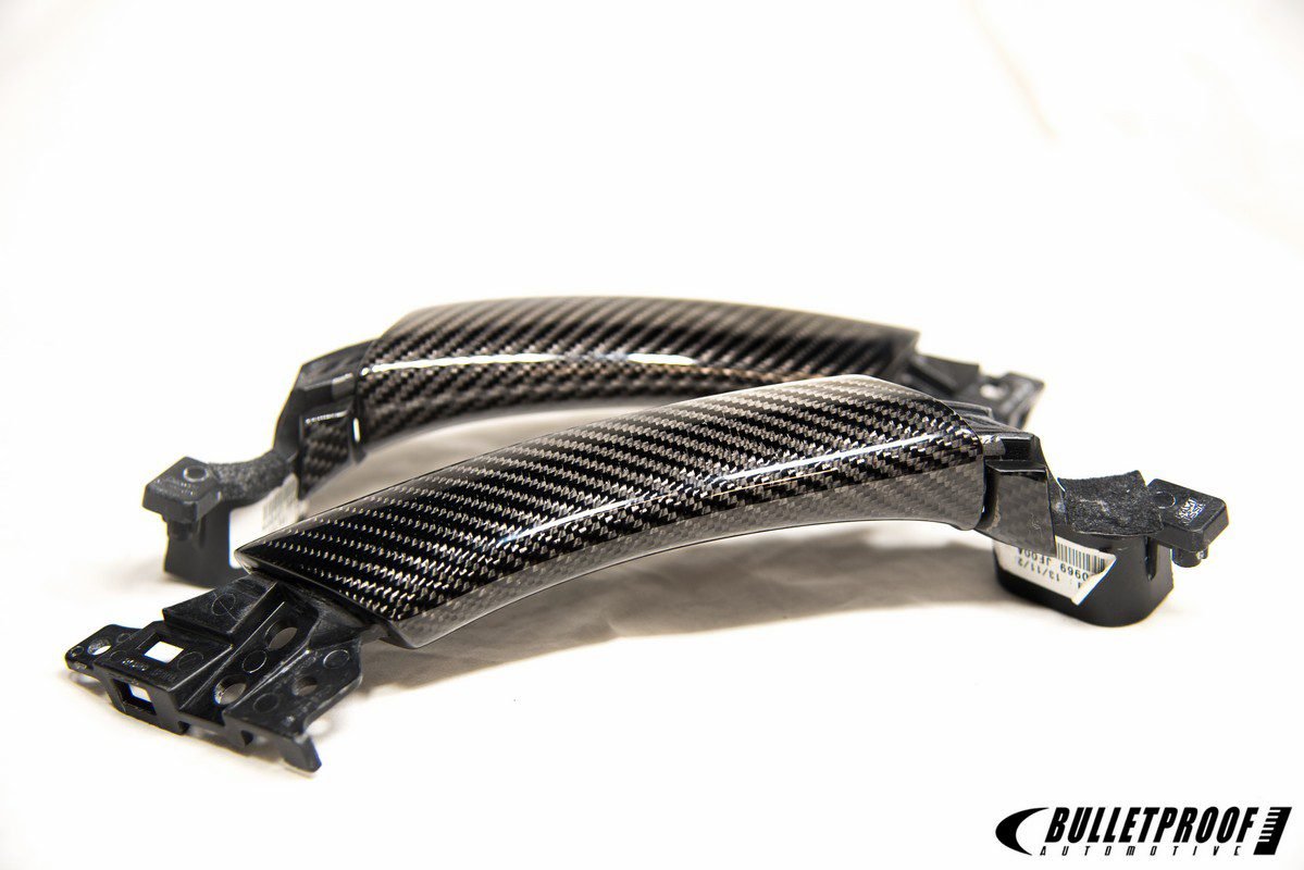 GT-RR Carbon Fiber Interior Door Handle Grip Set for 2009-19 Nissan GT-R [R35]