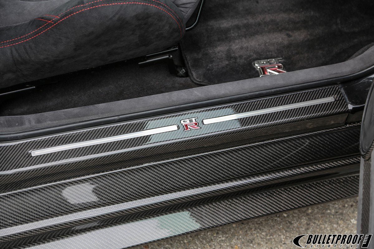 GT-RR Carbon Fiber Kick Plate Set (2 pcs) for 2009-19 Nissan GT-R [R35]