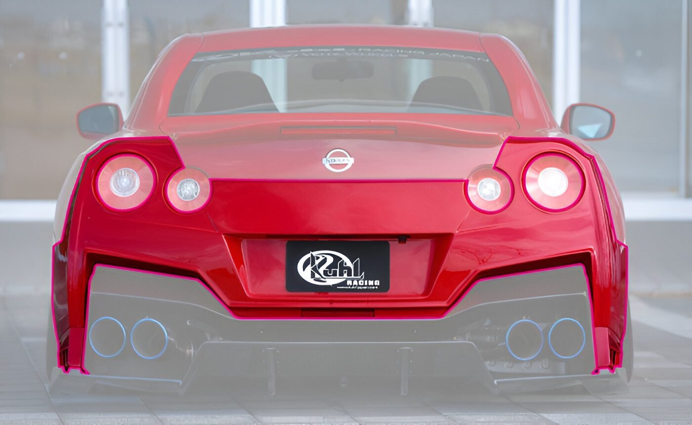 KUHL Ver. 4 GTII Rear Bumper for R35 Nissan GT-R