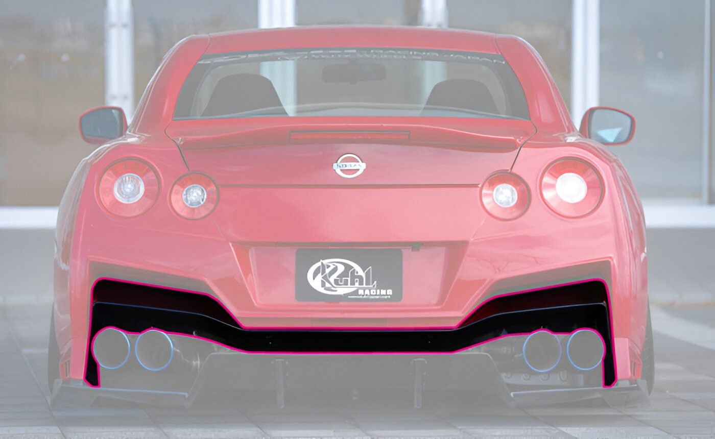 KUHL Ver. 4 GTII Rear Bumper Upper Diffuser for R35 Nissan GT-R
