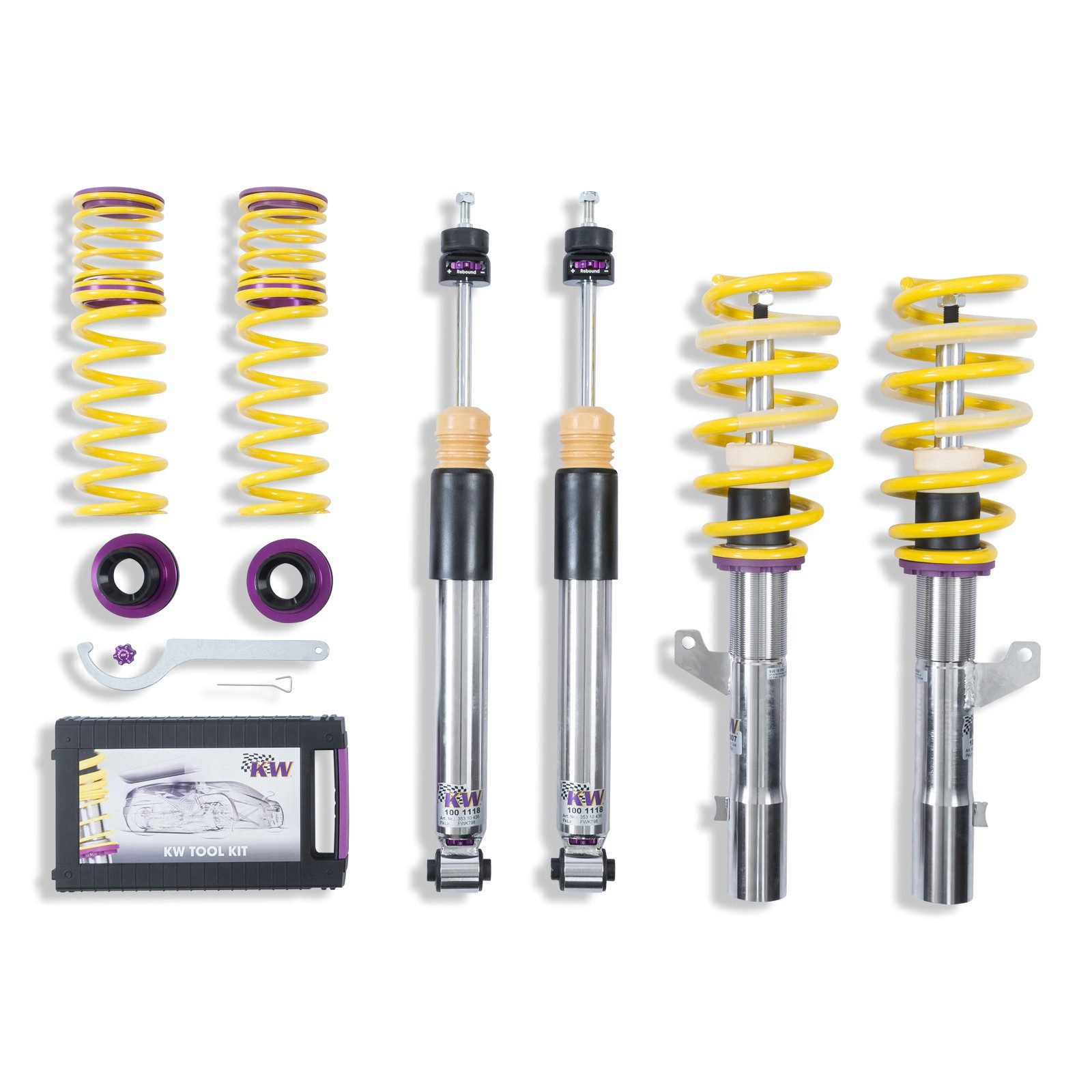 KW V3 Coilover Kit for 8V Audi RS3 w/o Electronic Dampers
