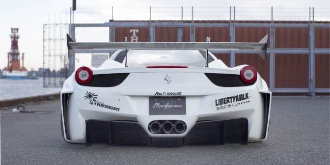 Liberty Walk LB-Silhouette GT Rear Bumper for Type 142 Ferrari 458 Italia