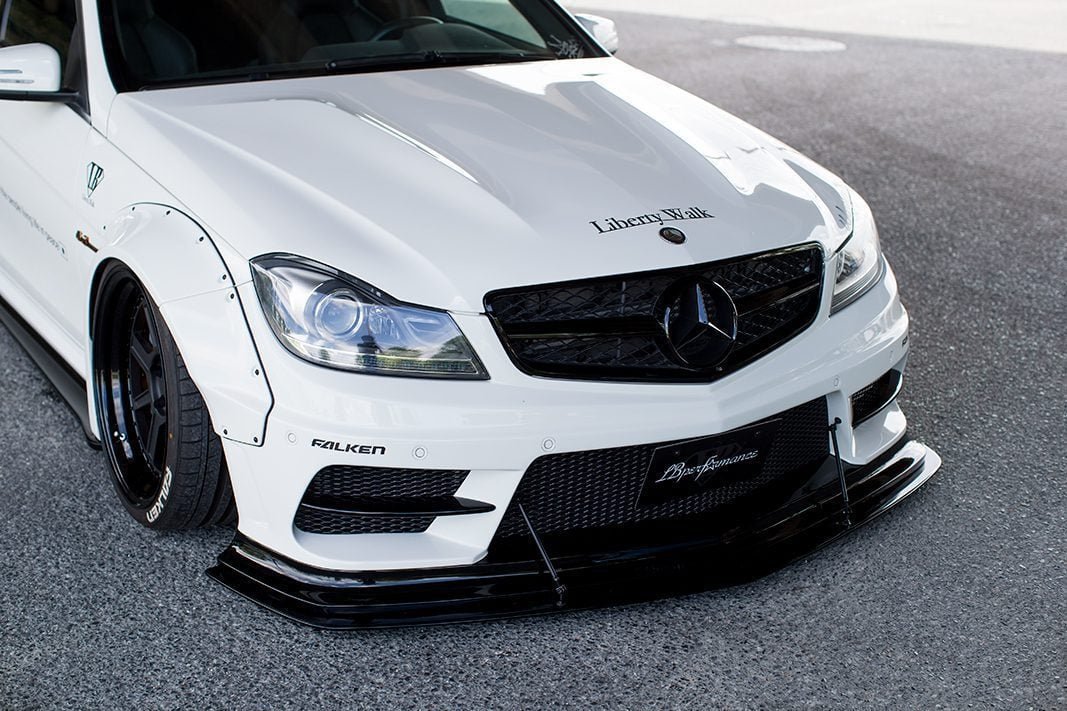 Liberty Walk LB-WORKS Front Bumper Fin for W204 Mercedes-Benz C63 AMG