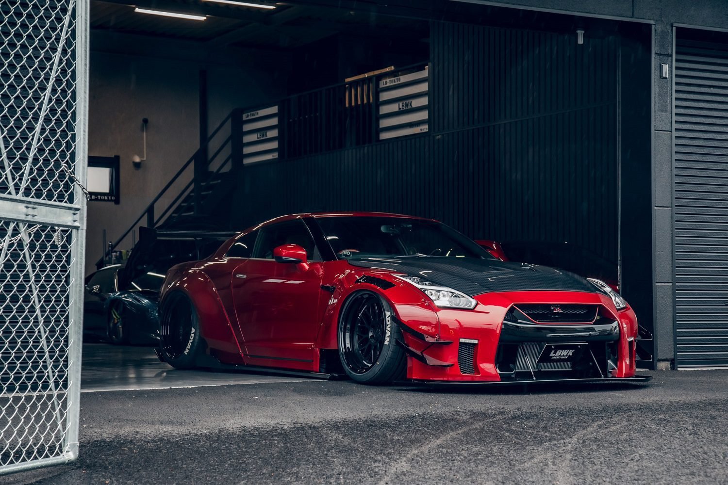 Liberty Walk LB-WORKS Type-II Front Bumper w/ Diffuser for R35 Nissan GT-R