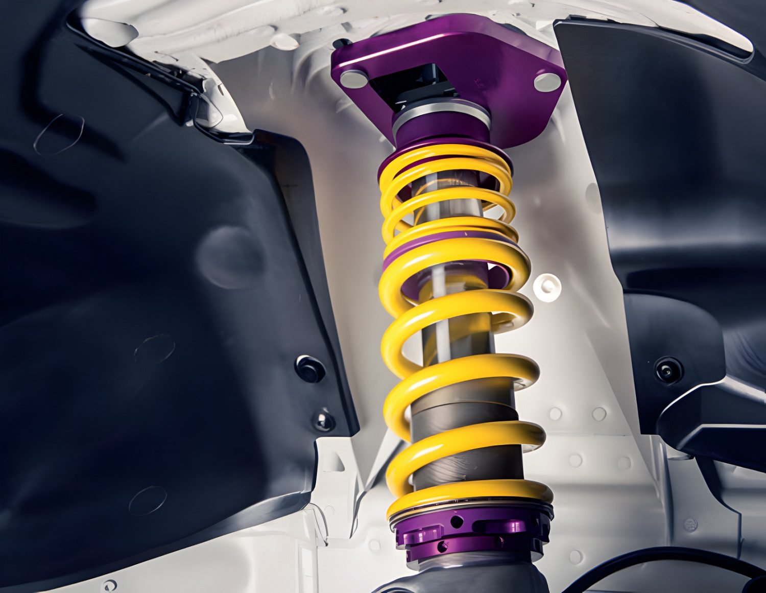 Manthey Racing 3-Way Adjustable Coilover Kit w/ Cancellation Kit for 981 Porsche Cayman GT4