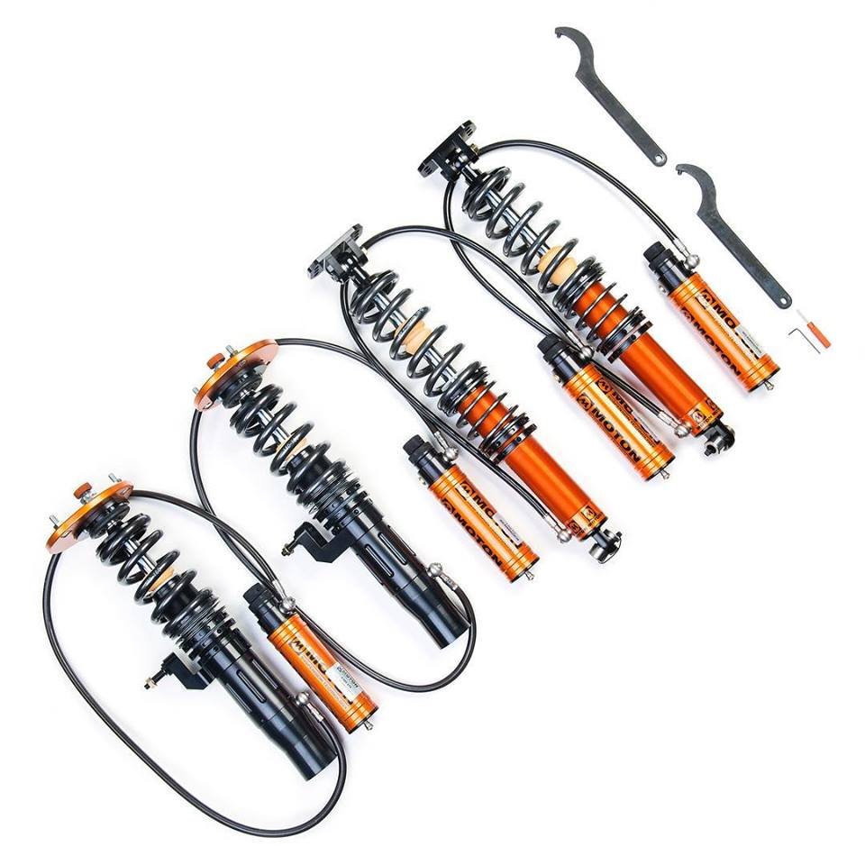 Moton Suspension Front 2.0″ Camber 3-Way Motorsport Street Coilovers for E46 BMW 3 Series
