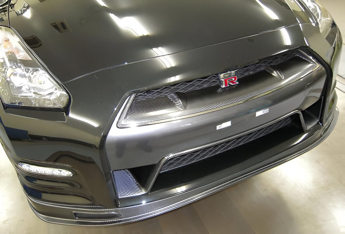 NordRing Carbon Front Bumper Duct Fin for DBA-R35 Nissan GT-R