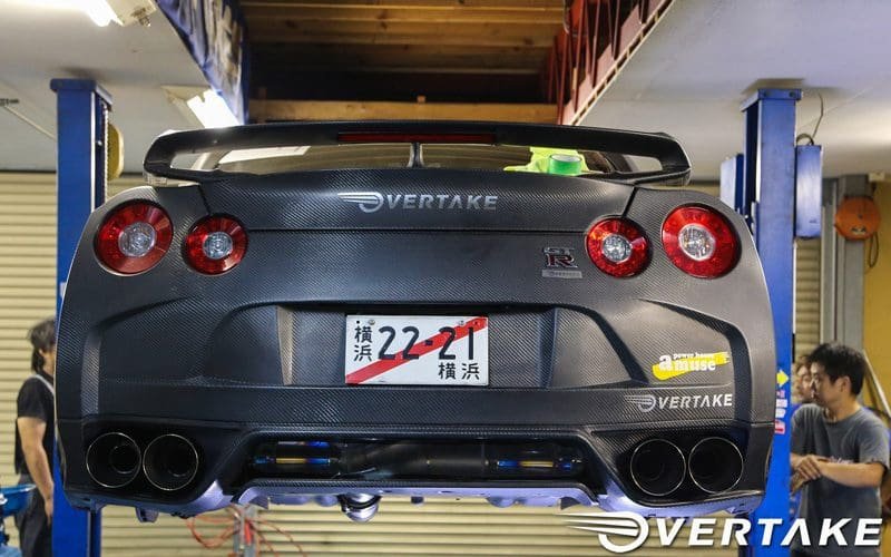 Overtake Dry Carbon Rear Bumper for 2009-19 Nissan GT-R [R35]