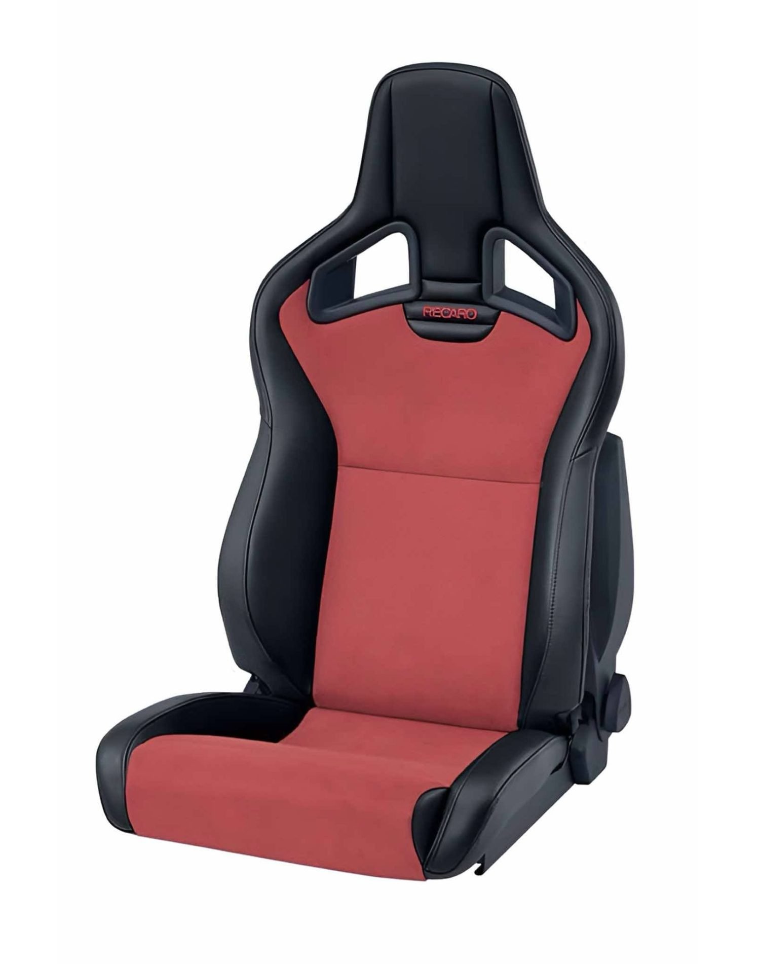 RECARO Dynamic Series Cross Sportster CS Passenger Seat in Vinyl Black / Suede Red [414.200.3164]