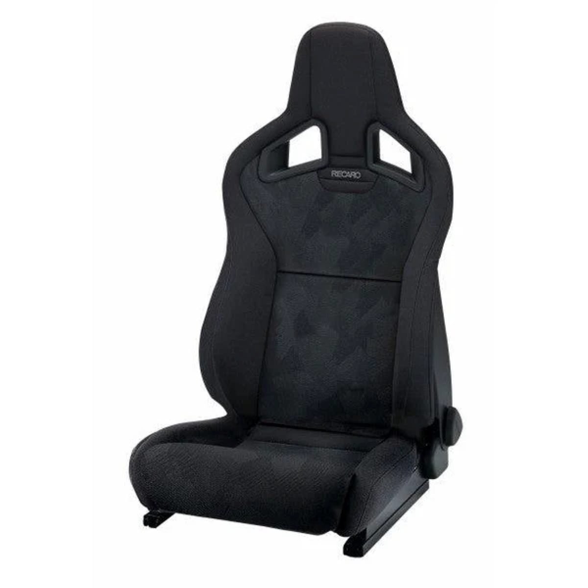 RECARO Dynamic Series Sportster CS Driver Seat in Black Nardo / Carbon with White Logo [410.100.3215]