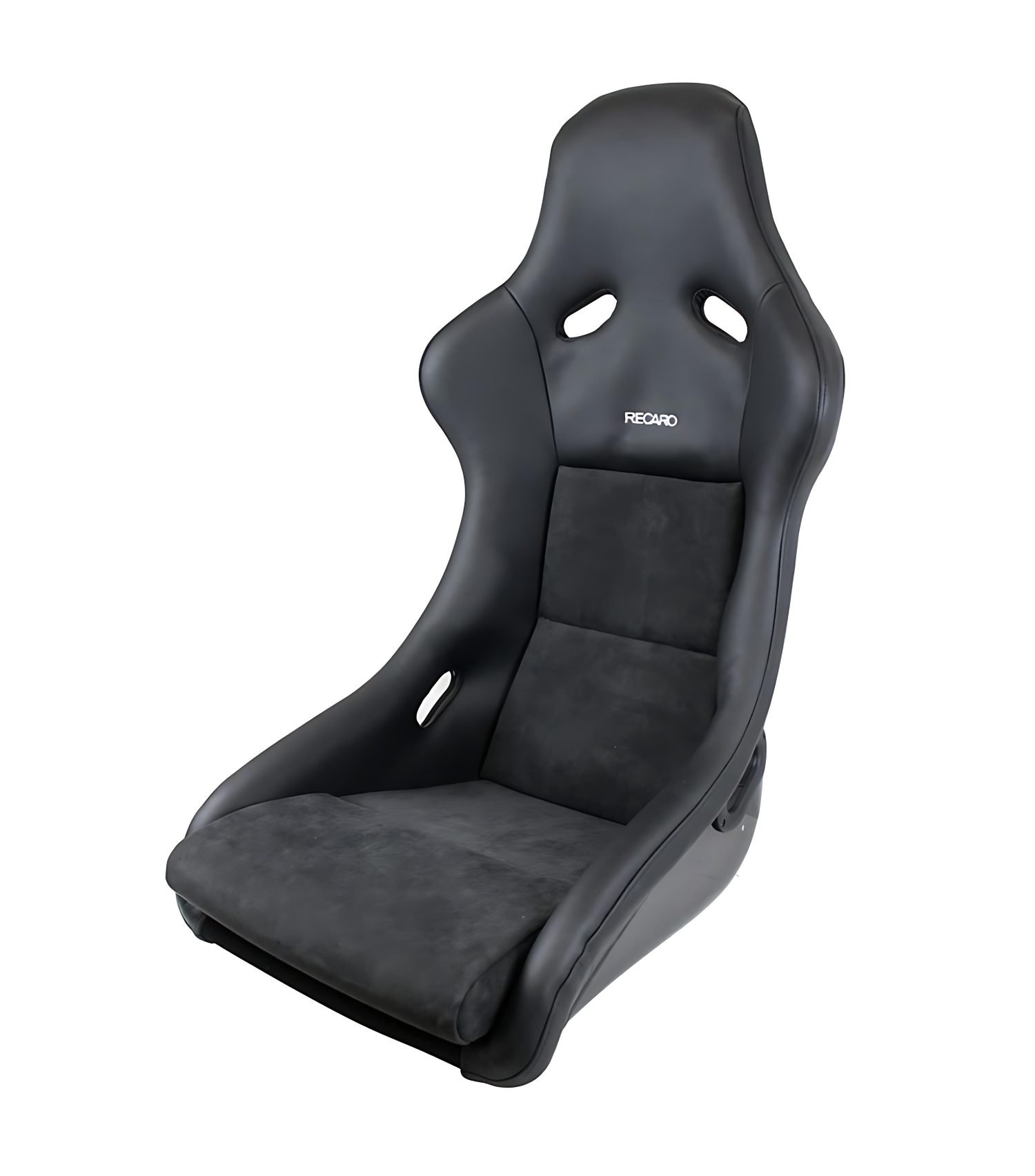 RECARO Race Series Pole Position N.G. Seat in Leather Black / Grey Suede [071.95.LS19-01]