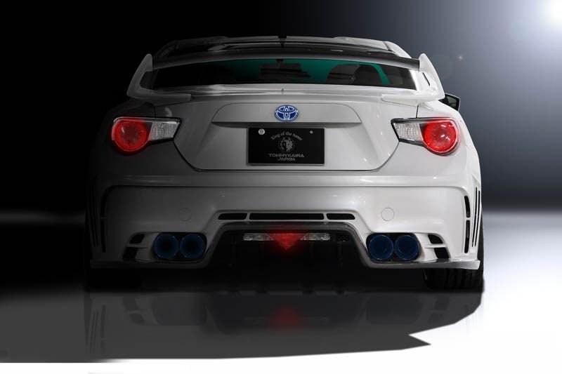 Rowen FRP Rear Bumper for Premium 01TR Heat Blue Titan Exhaust for 2012-16 Subaru BRZ [ZC6] 1T009P10