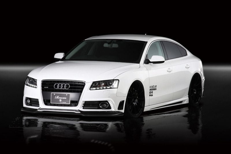 Rowen FRP+Wet Carbon Front Bumper with LED for Audi A5 Sportback [8K] S-Line