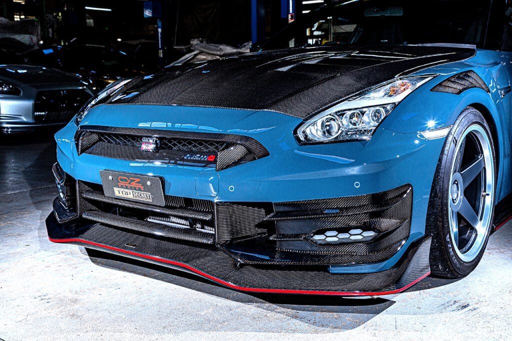 Top Secret FRP/Carbon Front Bumper and Fender Set for 2024+ Nissan GT-R