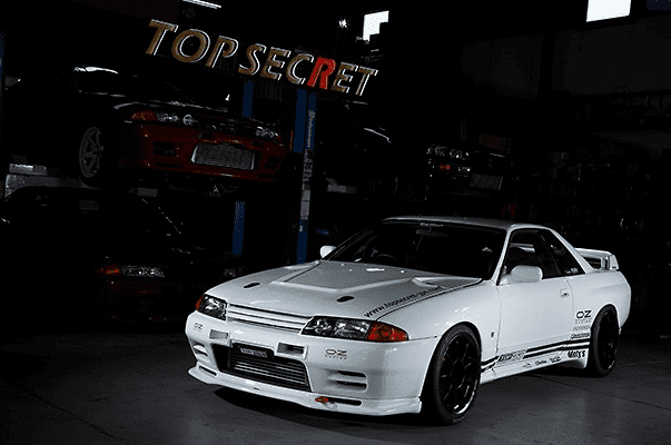 Top Secret FRP Front Spoiler for 1989-92 Nissan Skyline GT-R [BNR32]