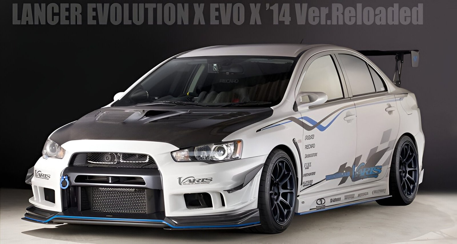 Varis 14′ Reloaded Front Bumper Ver.2 + Front Under Lip Spoiler Ver.2 for CZ4A Mitsubishi Lancer Evolution X [VAMI-194/VAMI-195]