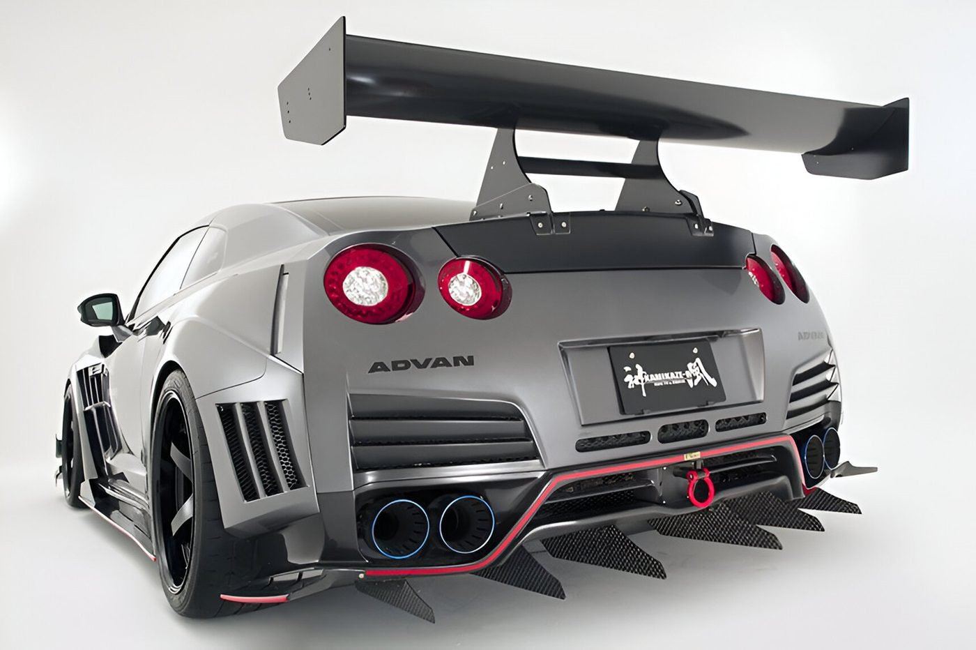 Varis KAMIKAZE-R Circuit Ver. Rear Bumper for 2008 Nissan GT-R (JDM) [VANI-110/VANI-111]