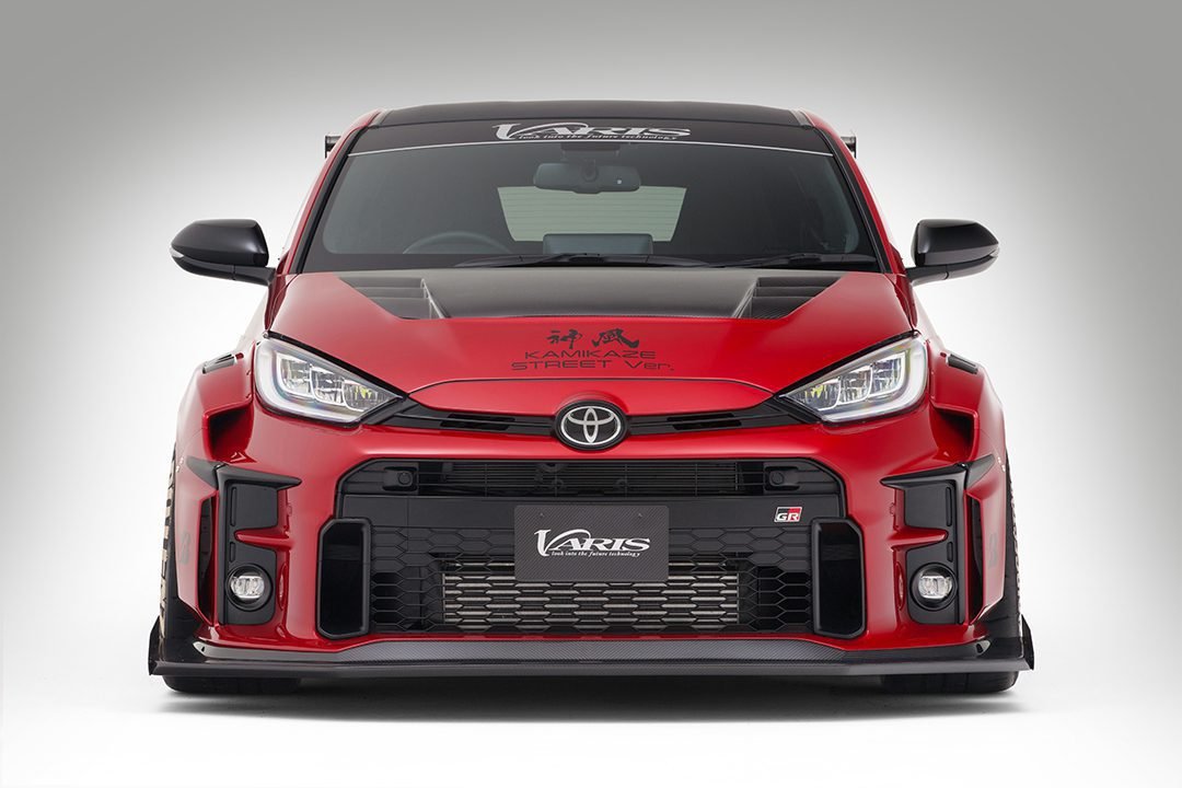 Varis KAMIKAZE Street Carbon Front Bumper Duct Cover for XP210 Toyota GR Yaris [VATO-388]