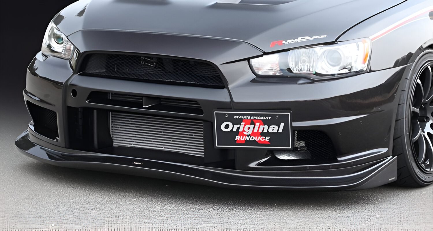 Varis x Original Runduce Front Bumper + Front Under Lip Spoiler for CZ4A Mitsubishi Lancer Evolution X