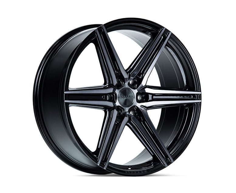 Vossen Hybrid Forged (6-lug) Series HF6-2 Wheel in Tinted Gloss Black Wheel – 22×9.5 +20 6-135 [HF62-2F22]