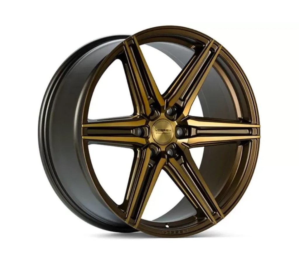 Vossen Hybrid Forged (6-lug) Series HF6-2 Wheel in Tinted Matte Bronze – 24×10 +25 6-135 [HF62-4F44]