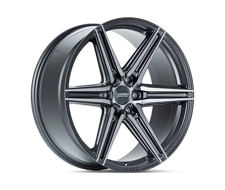 Vossen Hybrid Forged (6-lug) Series HF6-2 Wheel in Tinted Matte Gunmetal Wheel – 22×9.5 +20 6-135 [HF62-2F23]
