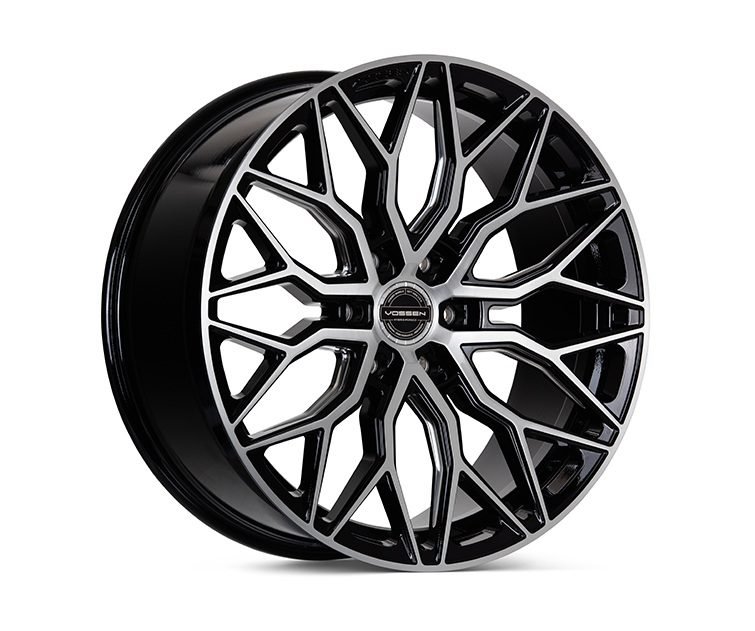 Vossen Hybrid Forged (6-lug) Series HF6-3 Wheel in Brushed Gloss Black – 22×9.5 +20 6-135 [HF63-2F21]