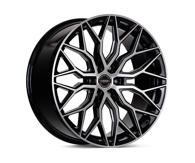 Vossen Hybrid Forged (6-lug) Series HF6-3 Wheel in Brushed Gloss Black – 24×10 +25 6-135 [HF63-4F41]
