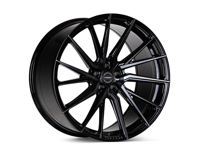 Vossen Hybrid Forged Series HF-4T Wheel (left) in Double Tinted Gloss Black – 22×10.5 +30 5-112 [HF4T-2M44-L]