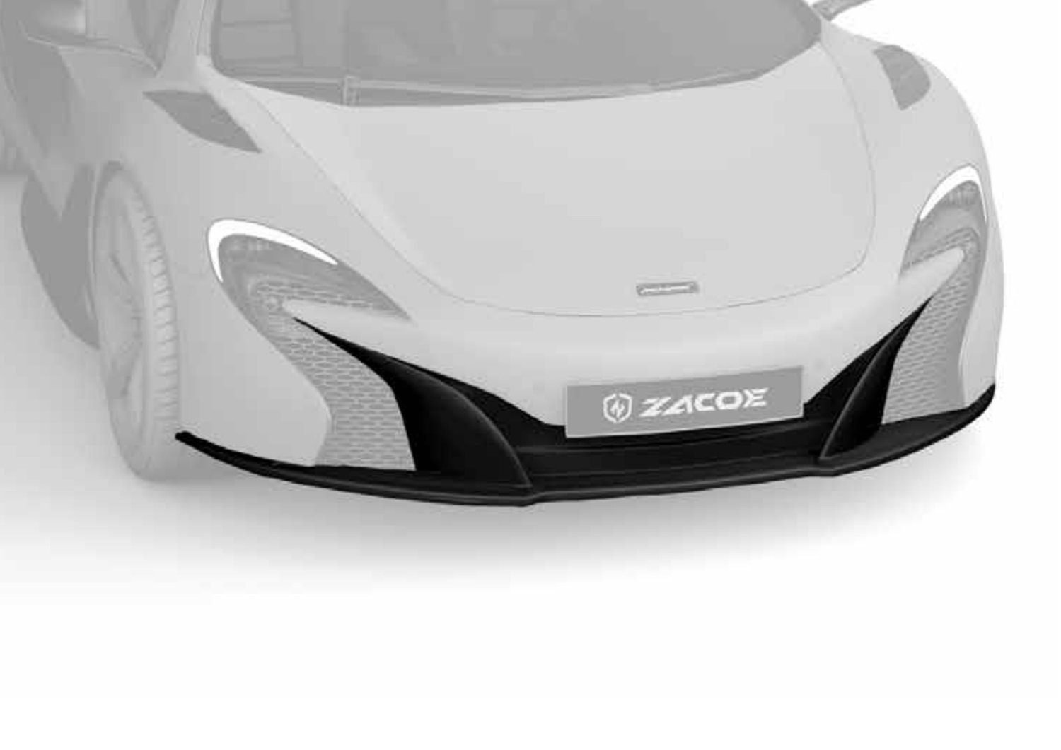 ZACOE Carbon Fiber OEM-Style Front Bumper for McLaren 12C / 650S