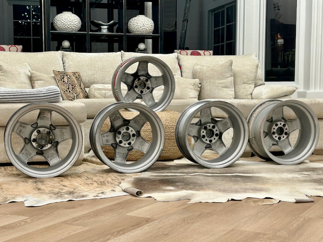 18″ AMG Monoblock Style I Sport wheels — Set of 5 – Genuine Mercedes-Benz Parts