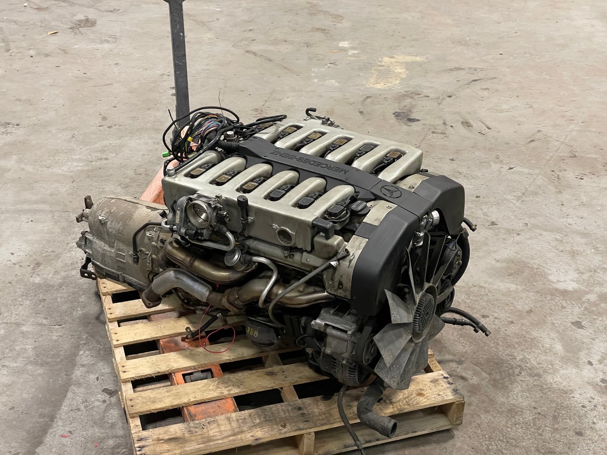 1997 Mercedes-Benz M120 6.0L V12 Powertrain Engine – Genuine Mercedes-Benz Parts